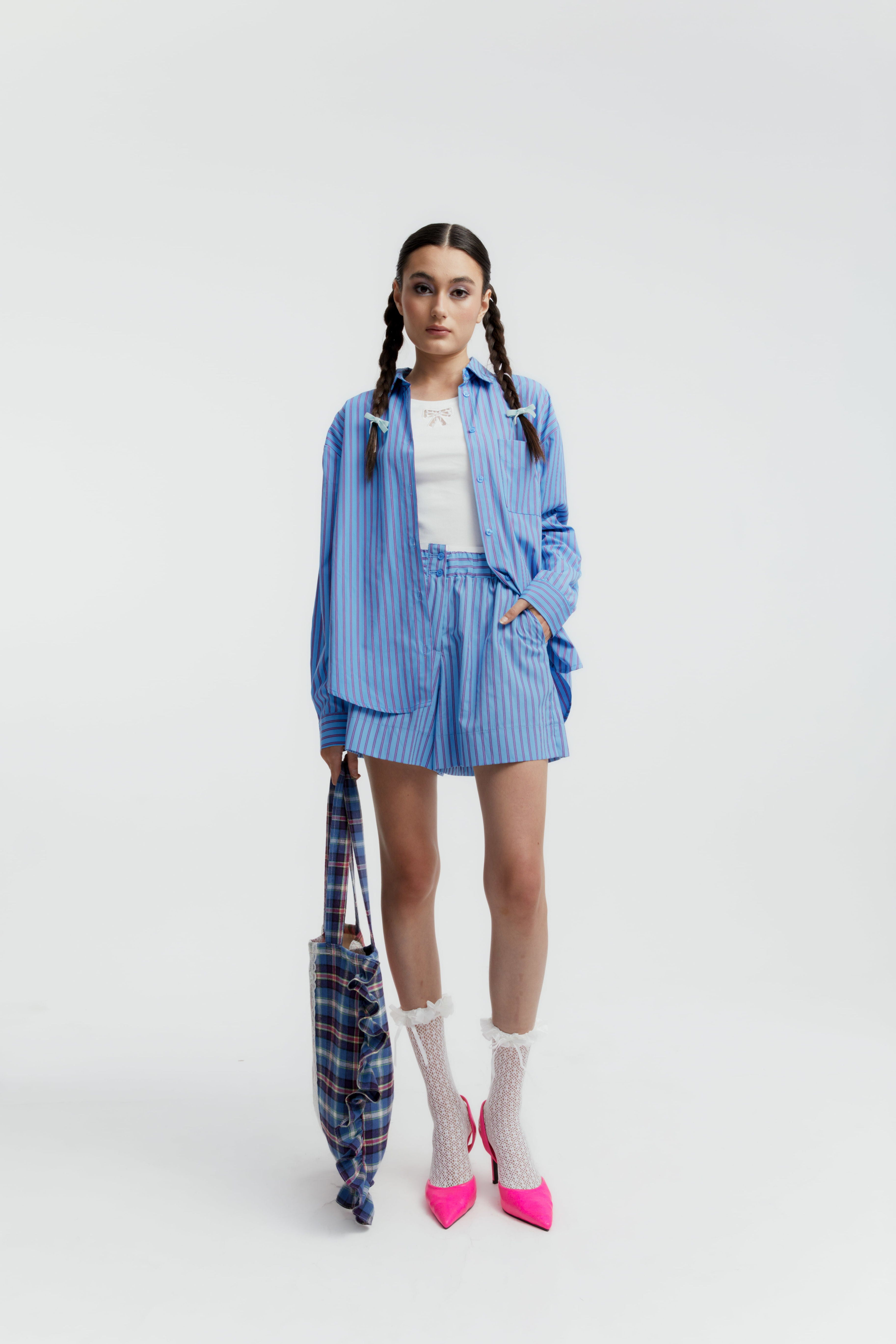 DELVOYE TOP BLUE - CALLIE X ANDIEN